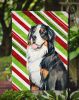 Bernese Mountain Dog Candy Cane Christmas Garden Flag
