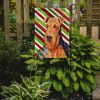 Airedale Terrier Candy Cane Christmas Garden Flag