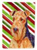 Airedale Terrier Candy Cane Christmas Garden Flag