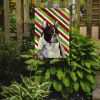 French Bulldog Candy Cane Christmas Garden Flag