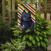 Schipperke Candy Cane Christmas Garden Flag