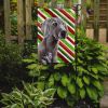 Weimaraner Candy Cane Christmas Garden Flag