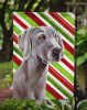 Weimaraner Candy Cane Christmas Garden Flag