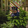 Brussels Griffon #2 Candy Cane Christmas Garden Flag