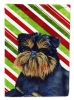 Brussels Griffon #2 Candy Cane Christmas Garden Flag