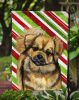Tibetan Spaniel Candy Cane Christmas Garden Flag