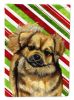 Tibetan Spaniel Candy Cane Christmas Garden Flag