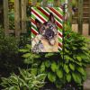 Norwegian Elkhound Candy Cane Christmas Garden Flag