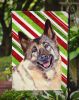 Norwegian Elkhound Candy Cane Christmas Garden Flag