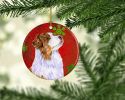 Australian Shepherd #2 Christmas Snowflakes Ornament