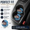 Basset Hound #1 Car Cup Holder Car Coasters (Set of 2)