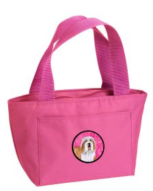Bearded Collie Pink Lunch Bag