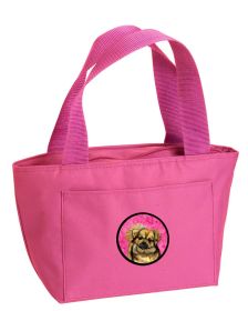 Tibetan Spaniel Pink Lunch Bag