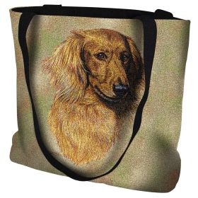 Dachshund Long Haired Red - Tote Bag