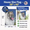 Keeshond 1 House Flag