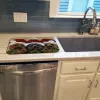 Cairn Terrier Christmas Ceaser and Co Art Dish Drying Mat