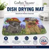 Cairn Terrier Sisters Art Dish Drying Mat