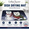 West Highland White Terrier/Westie Christmas Self Portrait Art Dish Drying Mat