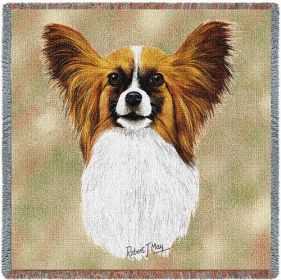 Papillion - Lap Square Cotton Woven Throw
