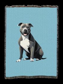 Pitbull Cotton Woven Throw