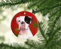 Boxer - Cooper 1 - Christmas Snowflakes Ornament