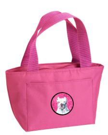 Pit Bull Pink Lunch Bag