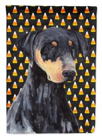 Doberman Candy Corn Halloween Garden