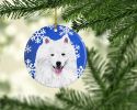 American Eskimo Winter Snowflakes Ornament