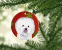 Bichon Frise Christmas Snowflakes Ornament