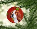 Beagle Christmas Snowflakes Ornament