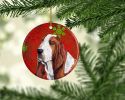 Basset Hound #4 Christmas Snowflakes Ornament