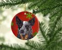 Australian Cattle Dog #2 Christmas Snowflakes Ornament