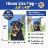Rottweiler 2 House Flag