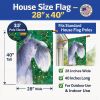 Schnauzer 2 House Flag