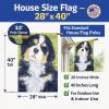 Bernese Mountain Dog 1 House Flag