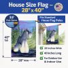 Schnauzer 3 House Flag