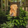 Golden Retriever Candy Corn Halloween Garden Flag
