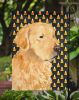Golden Retriever Candy Corn Halloween Garden Flag