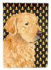 Golden Retriever Candy Corn Halloween Garden Flag