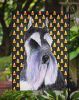 Schnauzer #4 Candy Corn Halloween Garden Flag