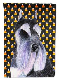 Schnauzer #4 Candy Corn Halloween Garden Flag