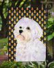 Maltese Candy Corn Halloween Garden Flag