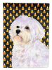 Maltese Candy Corn Halloween Garden Flag