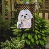 Maltese #2 Candy Corn Halloween Garden Flag