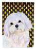 Maltese #2 Candy Corn Halloween Garden Flag