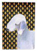 Bedlington Terrier Candy Corn Halloween Garden Flag