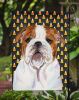 Bulldog #2 Candy Corn Halloween Garden Flag