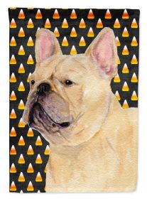 French Bulldog #4 Candy Corn Halloween Garden Flag