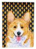 Corgi #3 Candy Corn Halloween Garden Flag