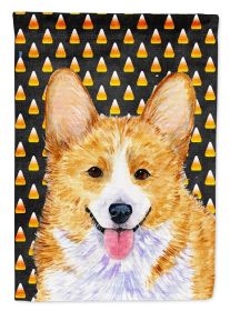 Corgi #3 Candy Corn Halloween Garden Flag